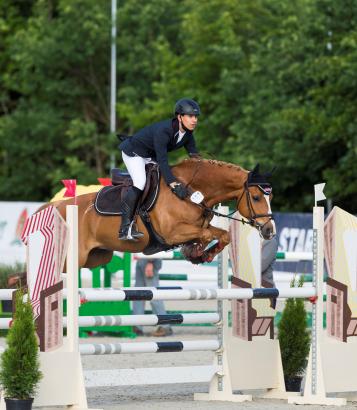 Foto: Paul Rickert, 2018 noch mit seinem Pony am Start bei der DKB Pferdewoche Rostock - Fotograf: Thomas Hellmann