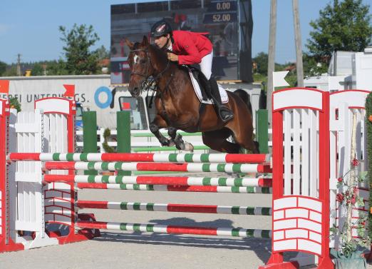 Foto: Leonard Platzer (NÖ) schaffte im heutigen Pony Grand Prix den hervorragenden dritten Endrang - Fotograf: Fotoagentur Dill 