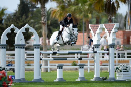 Foto: Rolf Göran Bengtsson mit Clarimo Ask bei der MET 2015 - Fotograf: 1clicphoto.com