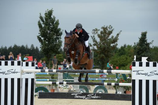 Foto: Gewann die EY-Cup-Qualifikation in Kirchstockach: Sascha Braun und Rahmannshof`s Seraphina. - Fotograf: Ursula Puschak