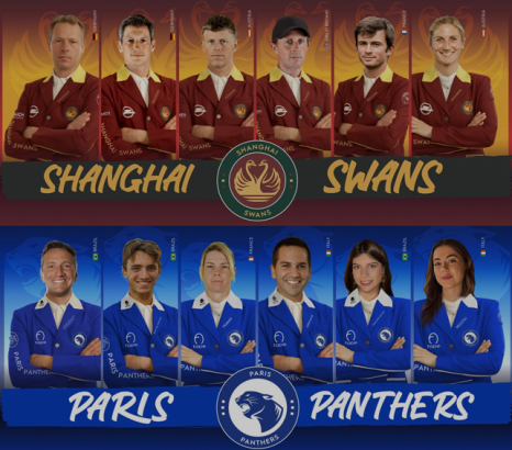 Foto: Die 2025er-Teams Shanghai Swans und Paris Panthers - Fotograf: GCL