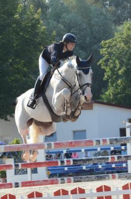 Foto: Simone Blum mit Cash (Sieger 2013 Großer Preis von Hagau) - Fotograf: Kristina Schweiger