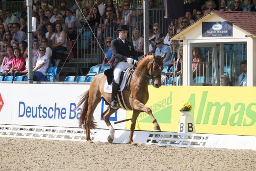 Foto: Frederic Wandres und Duke of Britain gewinnen nach dem Grand Prix auch den Special - Fotograf: Thomas Hellmann