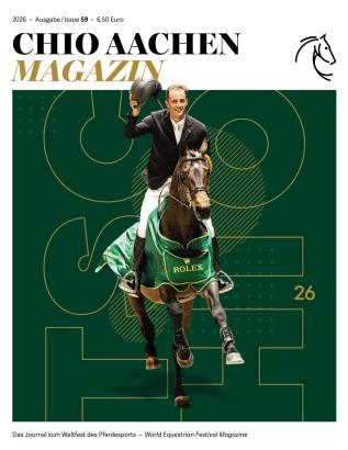 Foto: Das Foto zeigt das Cover der neuen Ausgabe des CHIO Aachen Magazins - Fotograf: © CHIO Aachen