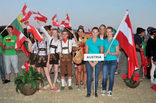 Foto: Das österreichische Team ist top-motiviert - Fotograf: Hervé Bonnaud