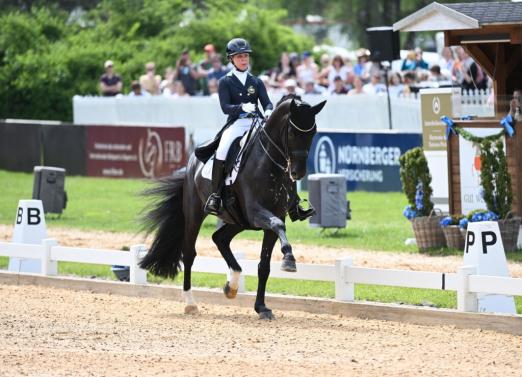 Foto: Sieg für Therese Nilshagen und Dante Weltlino in dem CDI5*-Grand Prix Special, der Preis der Liselott und Klaus Rheinberger Stiftung. Fotograf: Hubert Fischer 
