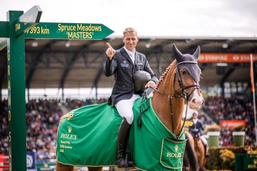 Das Foto zeigt den Sieger im Rolex Grand Prix beim CHIO Aachen 2024, André Thieme. - Fotograf: CHIO Aachen/Franziska Sack