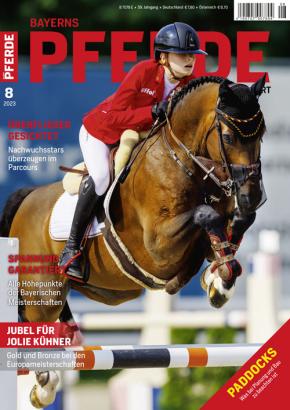 Foto: Titelseite BAYERNS PFERDE Zucht + Sport 08/2023