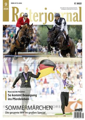 Foto: Titelseite Reiterjournal 09/2026 Foto: Titelseite Reiterjournal 09/2026