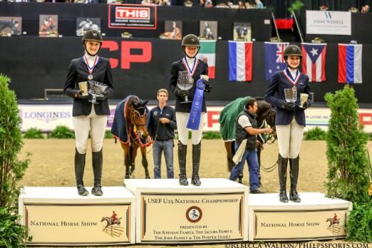 Drei US-Girls für den EY-Cup in Lexington: v.l. Katherine Strauss, Lucy Deslauriers und Catherine Tyree. (Foto: Rebecca Walton) 