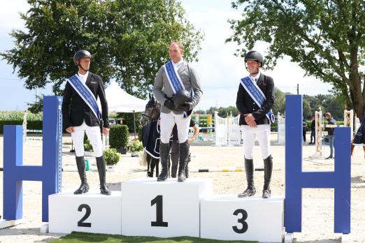 Foto: Die drei Erstplatzierten im Finale der Fünfjährigen (v.l.n.r.): Marco Kutscher Platz zwei), Philipp Hartmann (Sieger) und Henrik Dowe (Platz drei) - Fotograf: Maik Wallrafen 