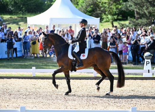 Foto: Jessica von Bredow-Werndl dominiert mit ihrem neuen Star Diallo den Grand Prix der CDI 5-Sterne-Tour dominiert - Fotograf: Hubert Fischer