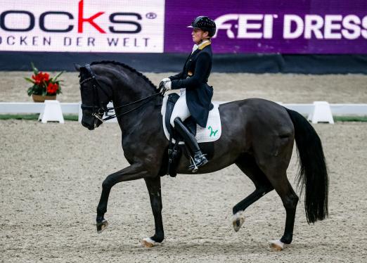 Foto: 81,848% und Platz eins im FEI Dressage World Cup™ Grand Prix von Salzburg für Isabell Werth (GER) und Weihegold OLD - Fotograf: © EQWO.net