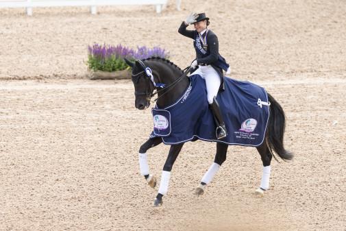 Foto: Isabell Werth/Weihegold OLD 2017 bei der EM in Göteborg - Fotograf: Claes Jakobsson