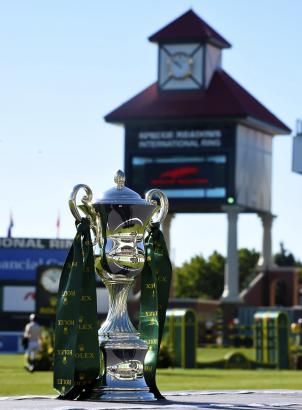 Foto: Rolex Grand Slam Trophy in the “International Ring” of Spruce Meadows - Fotograf: Rolex Grand Slam of Show Jumping/Kit Houghton