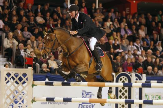 Foto: Thomas Voß mit Carinjo beim K+K Cup 2012 in Münster - Fotograf: sportfotos-lafrentz.de