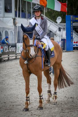 Foto: Ioli Mytilineou und Gintonic sicherten sich das Finalticket im EY-Cup - Fotograf: CSI Lanaken