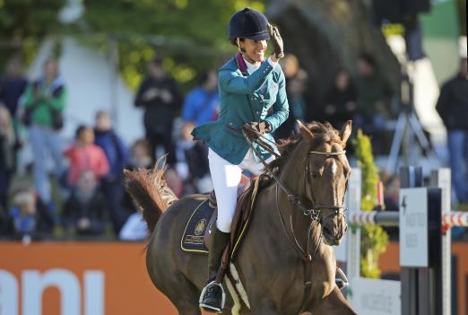 Foto: Lucina Diniz gewinnt die zweite Qualifikation zum Großen Preis - Fotograf: Stefan Lafrentz