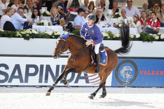 Foto: Marcus Ehning mit Comme il Faut Foto - Fotograf: Stefano Grasso /LGCT