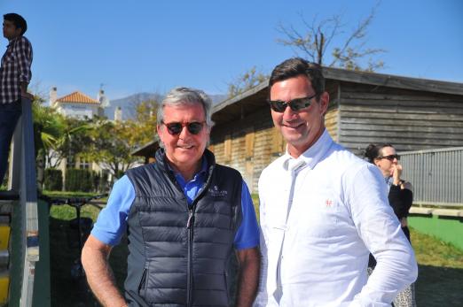 Foto: Alejandro Barreras, Veranstalter der Costa Del Sol Equestrian Tour freut sich auf Gäste aus dem internationalen Sport beim Autumn Cup, hier mit Mike Patrick Leichle - Fotograf: Costa del Sol Equestrian Tour