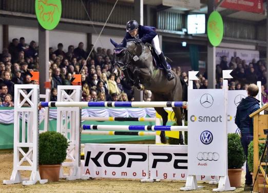 Foto: Hendrik Dowe aus Heiden und Con Touch - 2015 gewann das Paar den Großen Preis in Gahlen - Fotograf: Große-Feldhaus
