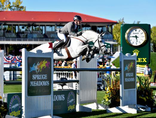 Foto: Philipp Weishaupt and "LB Convall", contenders for the Rolex Grand Slam of Show Jumping, in the “International Ring” of Spruce Meadows - Fotograf: Rolex Grand Slam of Show Jumping/Kit Houghton