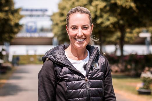 Foto: Zeigt die dreifache Olympiasiegerin Charlotte Dujardin (GBR) - Fotograf: CHIO Aachen/Franziska Sack