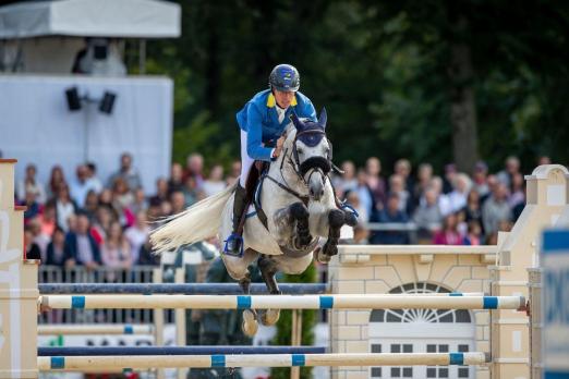 Foto: Eroberten in Münster 2018 Platz eins im Ranking der Riders Tour und gaben ihn nicht wieder her: Christian Ahlmann und Clintrexo Z - Fotograf: Stefan Lafrentz