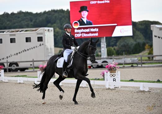 Foto: Raphael Netz und DSP Dieudonné siegen im CDI3* Grand Prix auf dem Hof Kasselmann - Fotograf: © Foto Rüchel
