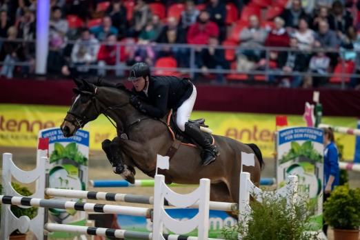Foto: Max-Hilmar Borchert aus Menz vertritt beim CSI Neustadt-Dosse die Farben Brandenburgs, wie hier mit Caspino - Fotograf: Stefan Lafrentz