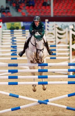 Foto: Gewannen in Neustadt-Dosse bereits den Großen Preis - Harm Lahde und Larry - Fotograf: Stefan Lafrentz