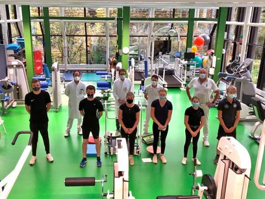 Foto: In der ambulanten Physiotherapie am Uniklinikum Aachen - Fotograf: CHIO Aachen CAMPUS 