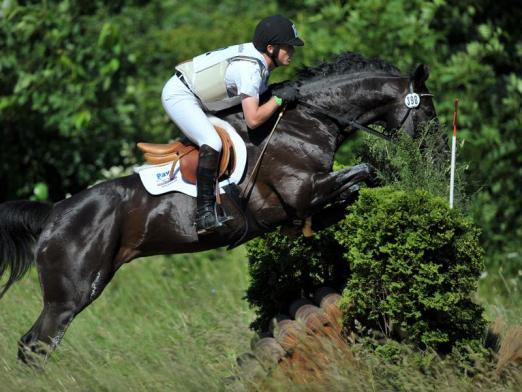 Foto: Michael Jung und River of Joy müssen als nächstes im Geländeritt ran - Fotograf: Uwe Anspach - dpa