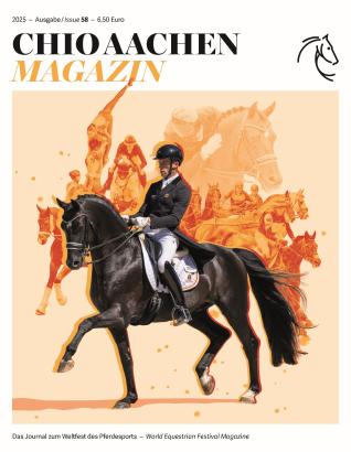 Foto: Cover der neuen Ausagabe des CHIO Aachen Magazins Nr. 58 - Fotograf: CHIO Aachen