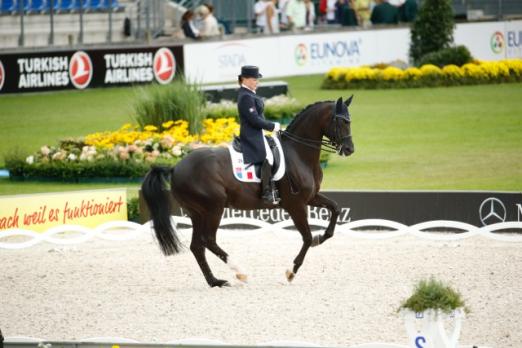 Foto: Karen Tebar und Don Luis bei der EM In Aachen 2015 - Fotograf: Jaques Toffi