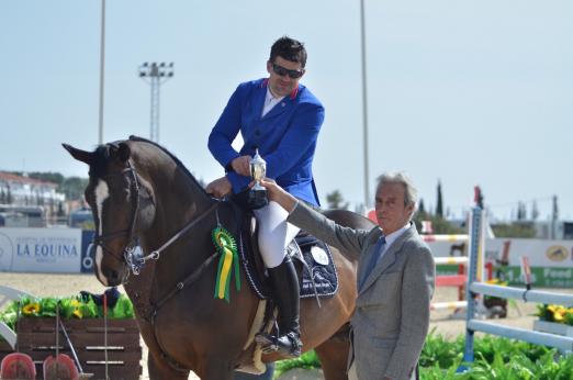 Foto: Benjamin Wulschner gewann mit Coeur de Canturo die große Tour im spanischen Mijas - Fotograf: Hippodromo Costa del Sol