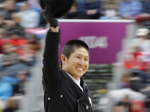 Foto: Der Japaner Kenki Sato ist der Schüler von Doppel-Olympiasieger Michael Jung. - Fotograf: Jim Hollander - dpa