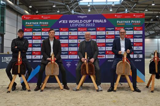 Foto: Philipp Schulze Topphoff, Sportbürgermeister Heiko Rosenthal, Veranstalter Volker Wulff, Martin Buhl-Wagner Geschäftsführer Leipziger Messe - Fotograf: Stefan Lafrentz