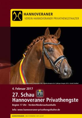 Foto: „Titelbild PB-Schau Katalog 2017“ - Fotograf: Verein Hannoveraner Privathengsthalter