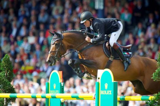 Foto: Nick Skelton und seinen Big Star im Rolex Grand Prix beim CHIO Aachen 2013 - Fotograf: CHIO Aachen/ Arnd Bronkhorst