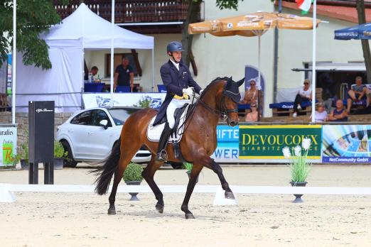Foto: Siegerpaar der Finalqualifikation bei den Görlitzer Summer Weeks 2022: Thomas Wagner und Wynton’s Son - Fotograf: Brit Placzek