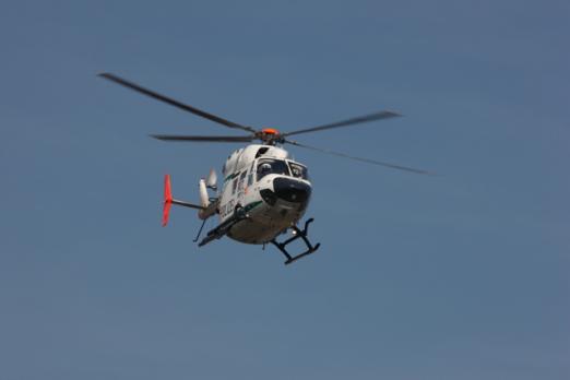 Foto: Symbolbild Hubschrauber - Fotograf: Polizeipressestelle Rhein-Erft-Kreis