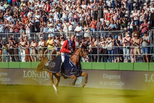Foto: Europameister André Thieme und DSP Chakarion sind als aktuelle Titelträger bei der WM in Herning dabei - Fotograf: FEI/ Christophe Taniere