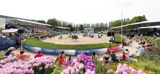 Foto: Zum vierten Mal im Sommergarten: das Global Jumping Berlin 24. - 26.Juli 2020 - Fotograf: Thomas Hellmann