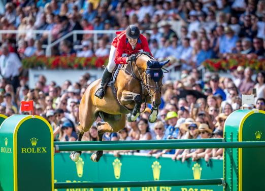 Foto: McLain Ward, den Anwärter auf den Rolex Grand Slam of Show Jumping, beim CHIO Aachen 2022 - Fotograf: CHIO Aachen/Arnd Bronkhorst