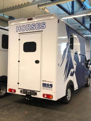 Foto: Der MSG Stablehopper "safety concept" auf dem neuen Ford Transit - Fotograf: MSG