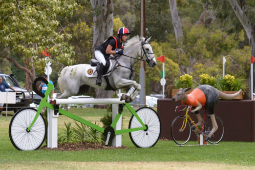 Jessica Manson leads after the Cross Country phase of FEI Classics™ at the Australian International 3 Day Event in Adelaide with Legal Star - all eyes now on the Jumping on 16 November. (Julie Wilson/FEI) 