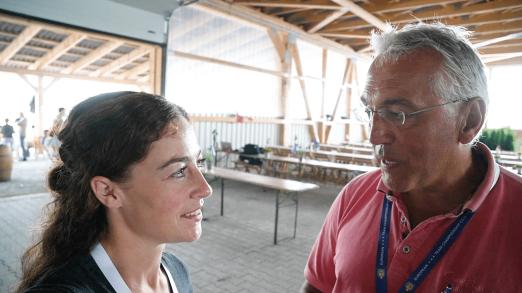 Foto: Juliane Barth im Gespräch mit Uwe Meyer - Fotograf: Julis Eventer