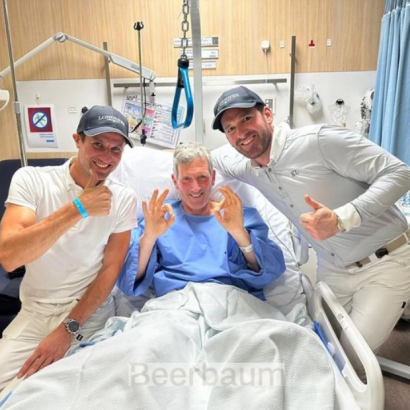 Foto: Team Riesenbeck International grüßt aus dem Krankenhaus in Doha - Foto: Riesenbeck International