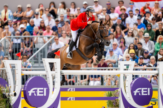 Foto: Richard Vogel ist Europameister im Springreiten 2025 - Fotograf: FEI/Benjamin Clark